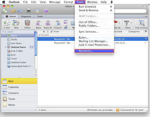 Outlook For Mac Mail Location